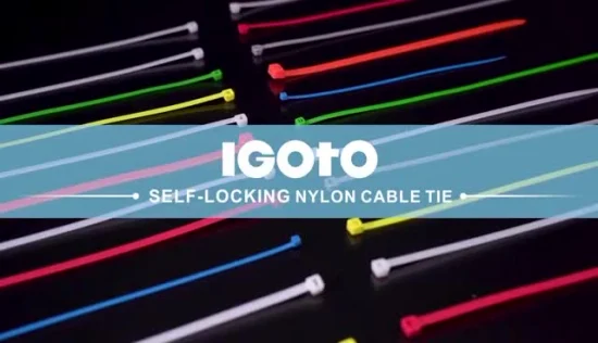 Igoto Et 4 * 350 Doppio gancio regolabile personalizzato PA 66 Fascette in nylon Fascette in plastica Fascette per cavi rilasciabili autobloccanti Fabbrica di accessori